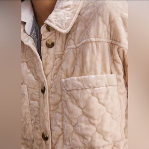 Anthropologie velvet shacket